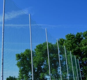 redes de protección en campos de golf